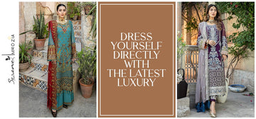 Dress Yourself Directly with the Latest Luxury Imrozia Lawn Collection.